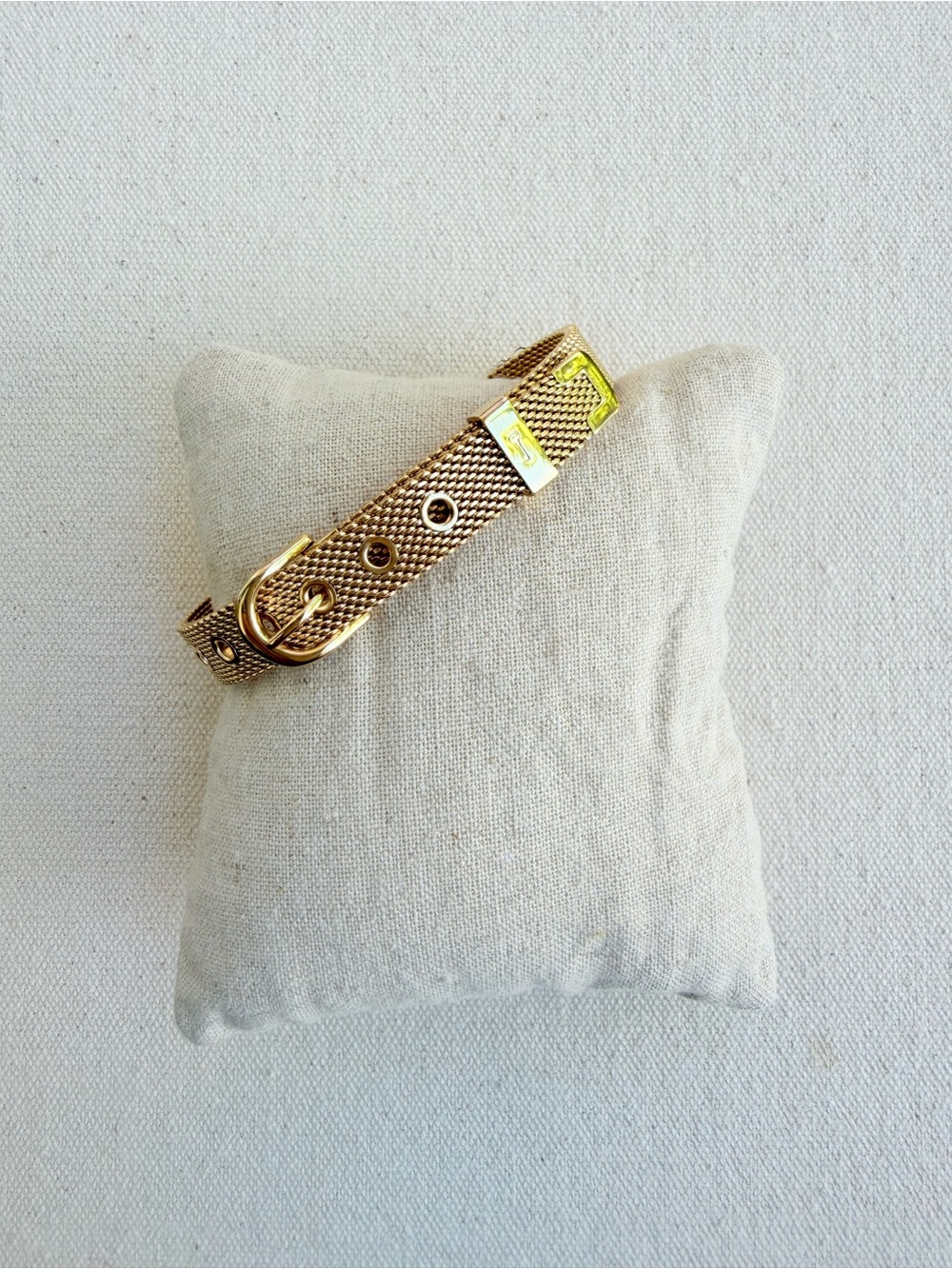 *Mesh Bracelet Band* Retired KEEP COLLECTIVE Buckle Clasp Gold DISPLAY